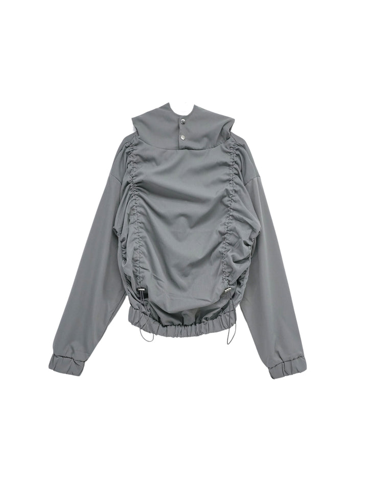 【9月10日発送予定】drawstring gather hoodie