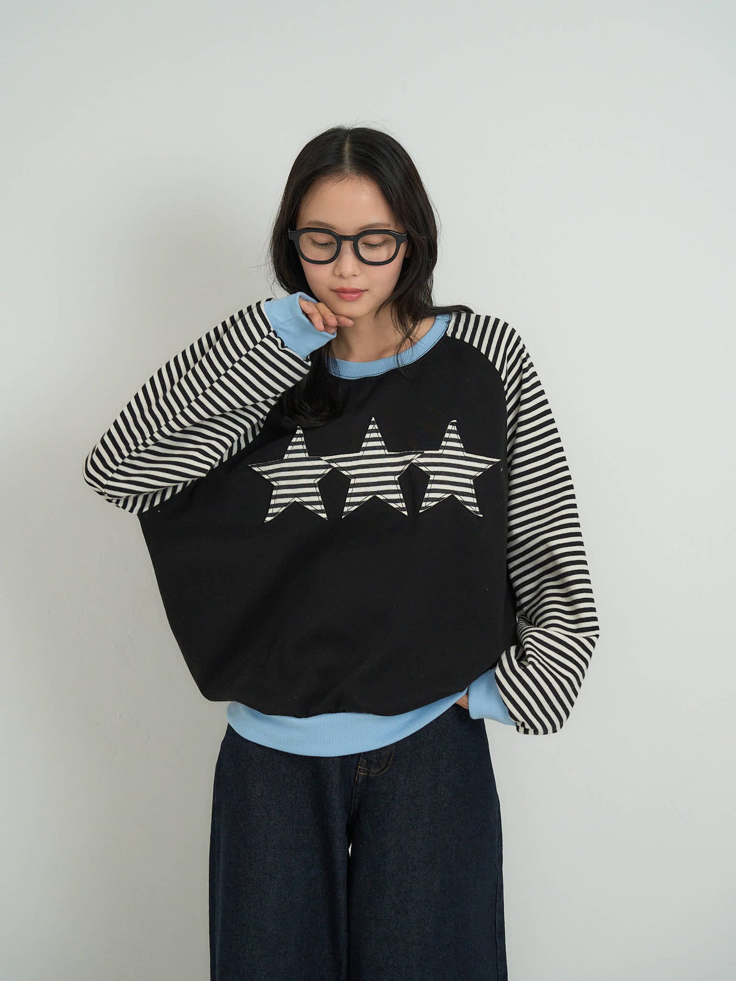 star patch border sweat