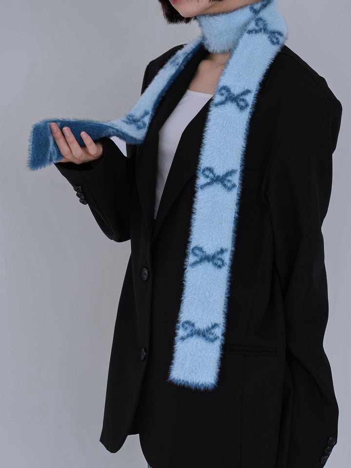 ribbon fur scarf