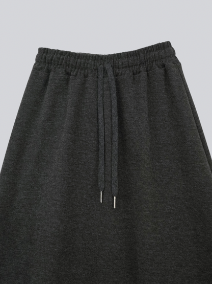 sweat maxi skirt