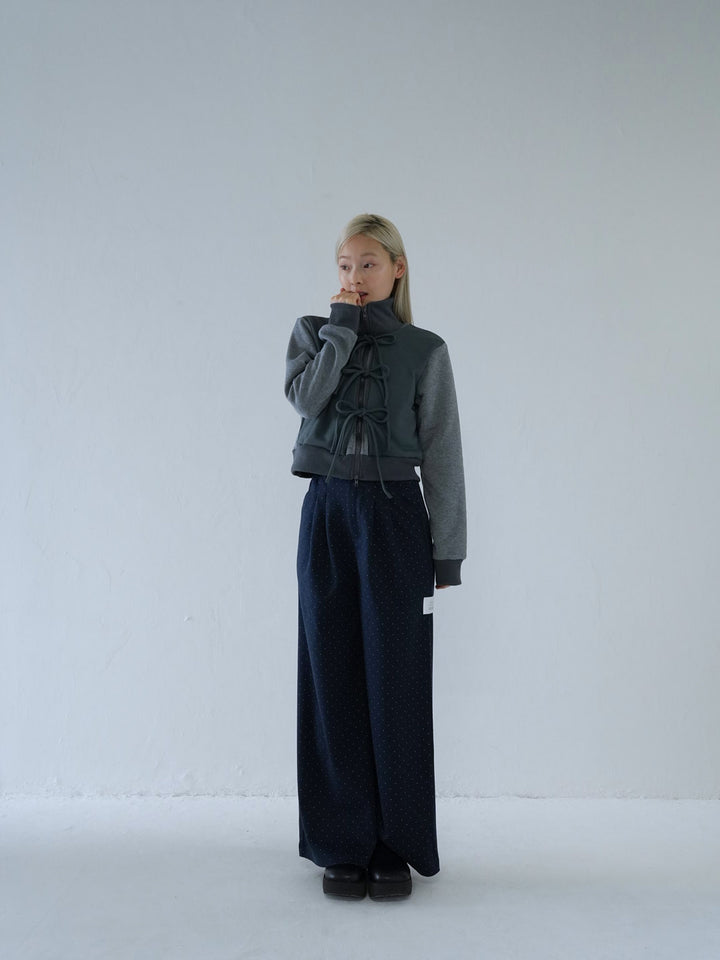 【 10月上旬発送予定 】dot pattern wide slacks