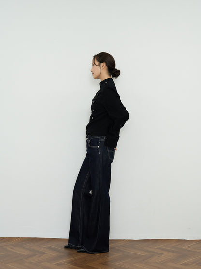 napoleon button short jacket