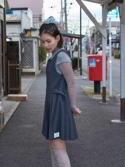 サスペンダー ミニワンピース 大人カジュアル レディース Uenui