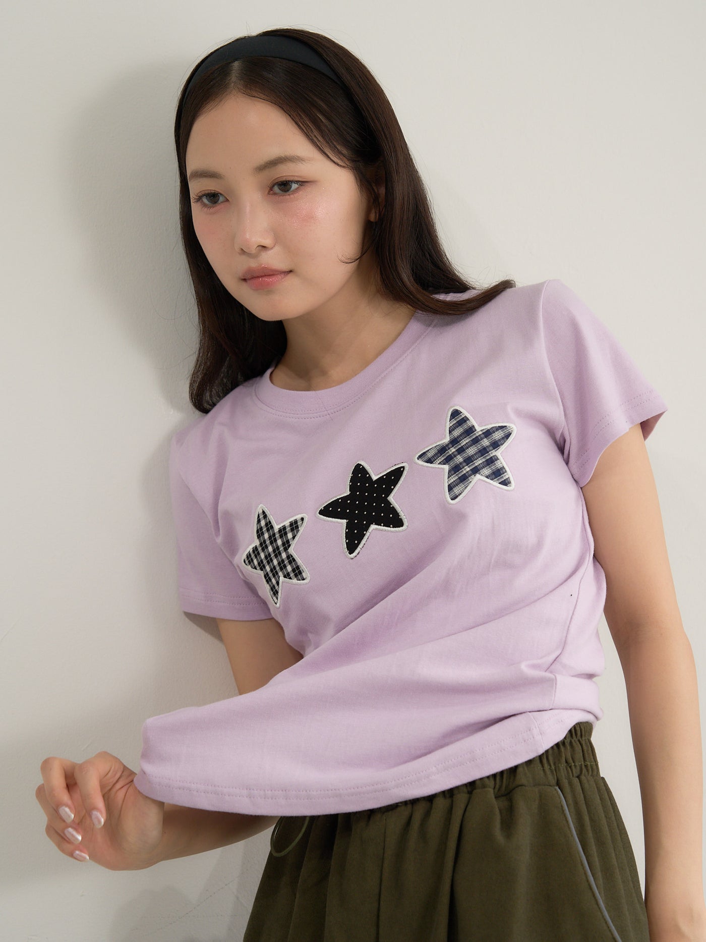 star patch tee
