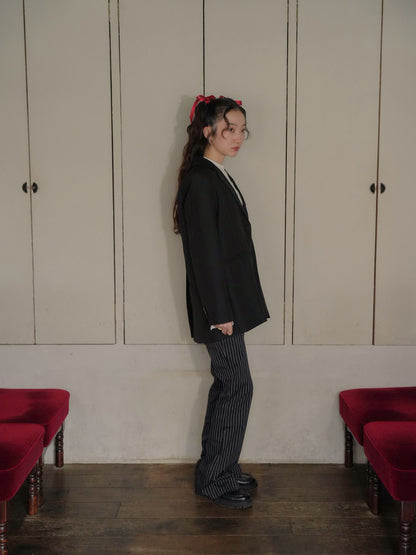 diagonal back slit jacket