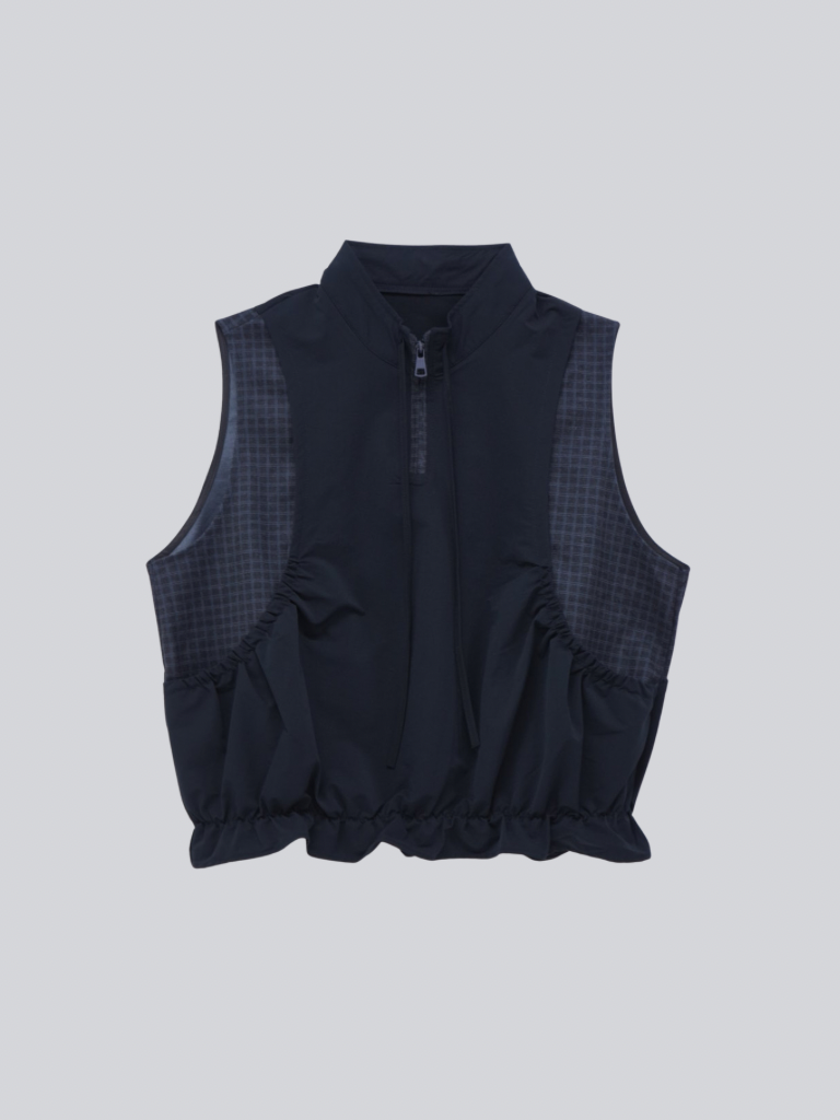check vest & skirt set
