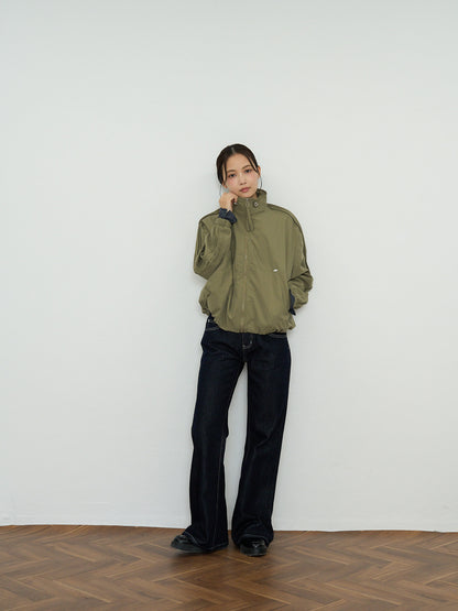 stand collar blouson