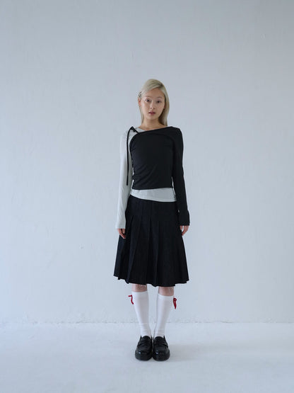 knee-high ribbon socks