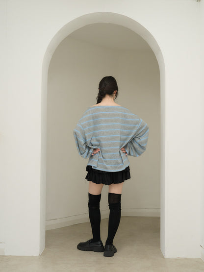 long sleeve border tee