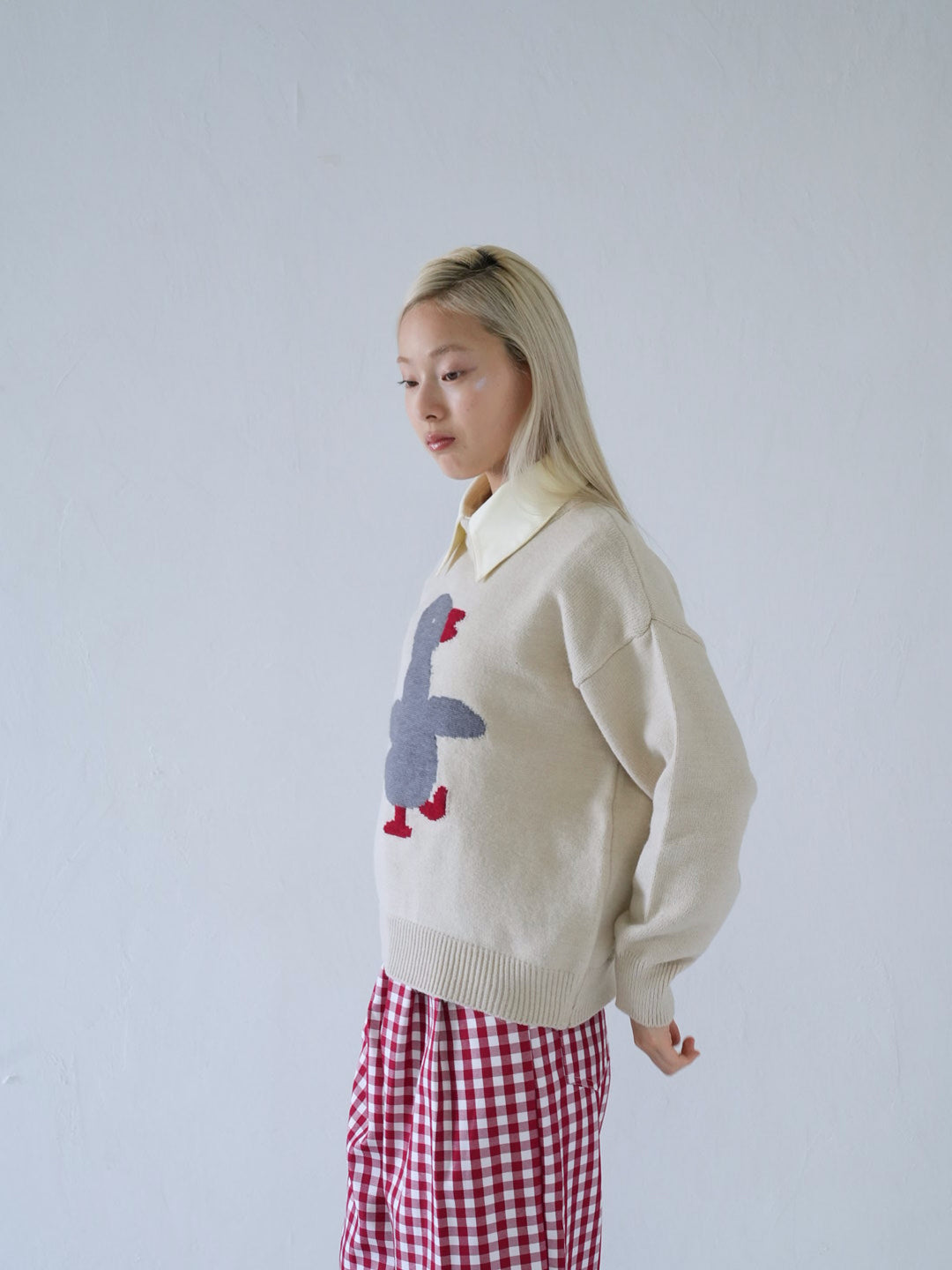 【 10月上旬発送予定 】duck knit sweater