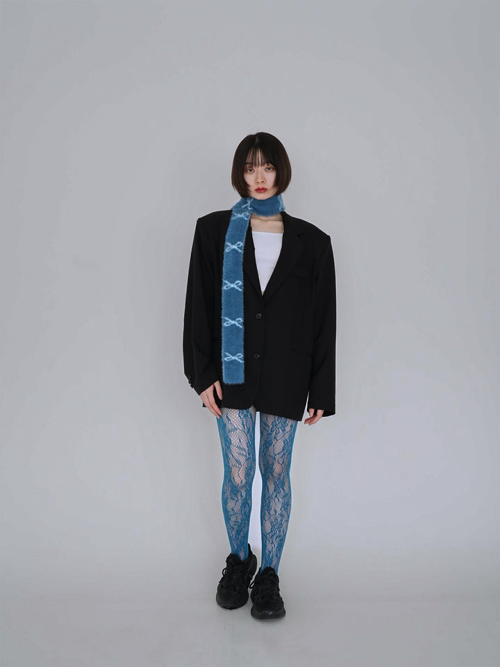 ribbon fur scarf