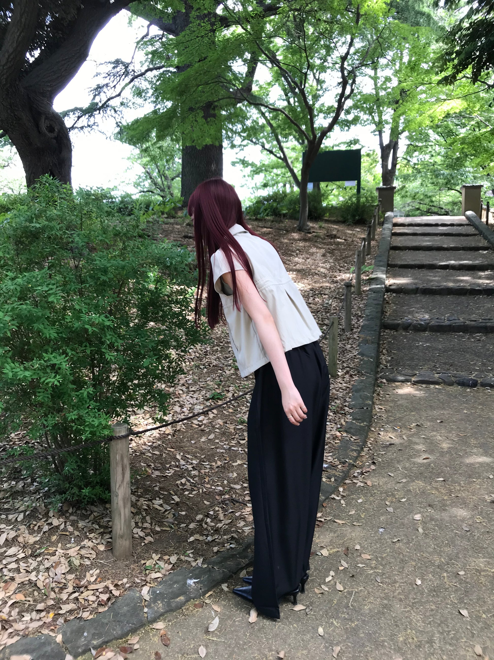 アシンメトリー ワイドパンツ 大人カジュアル レディース Uenui