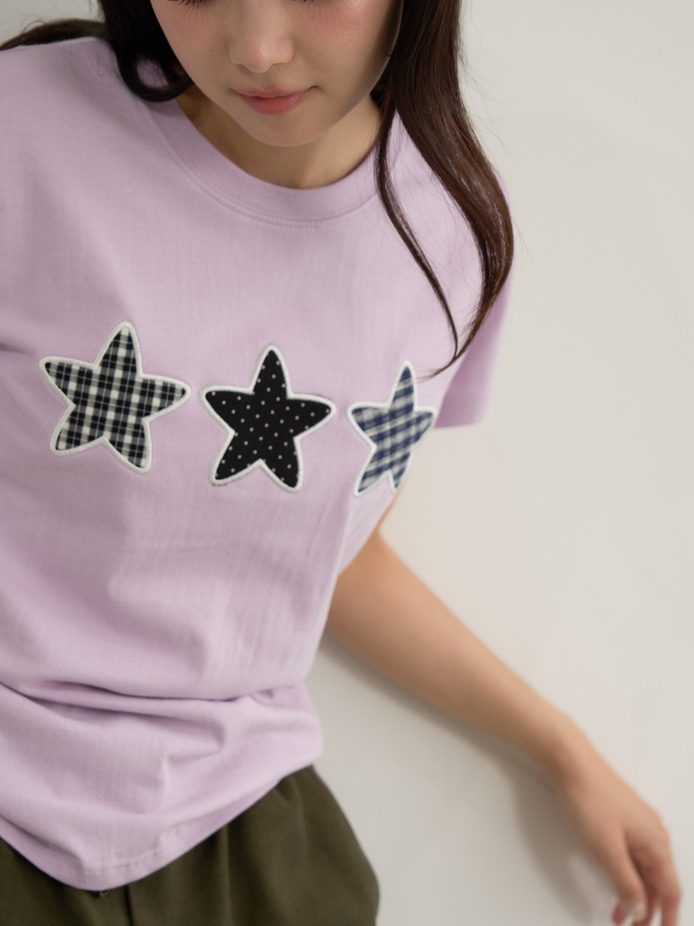 star patch tee