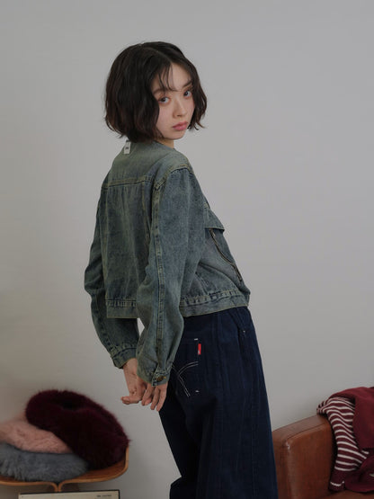 short denim jacket