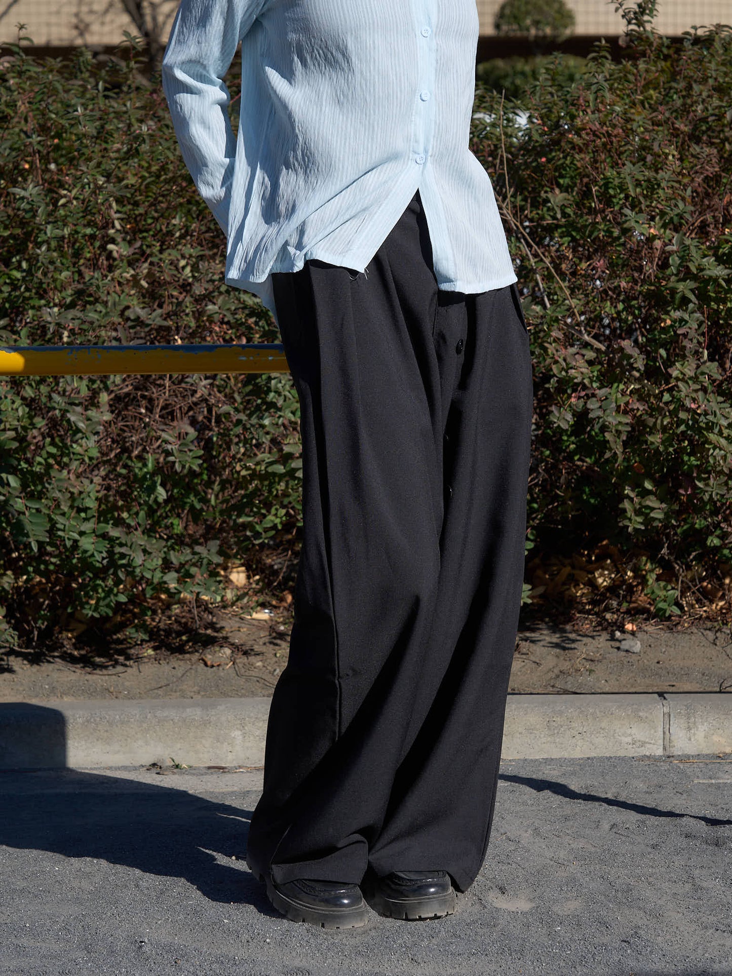 アシンメトリー ワイドパンツ 大人カジュアル レディース Uenui