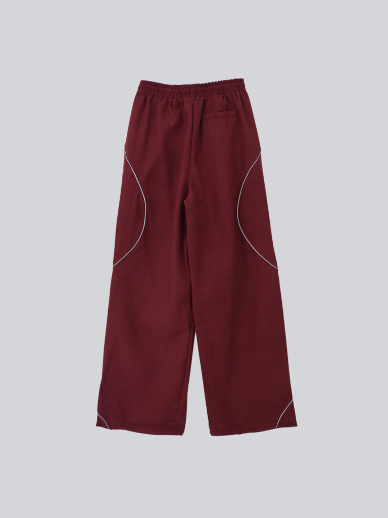 stitch line wide pants