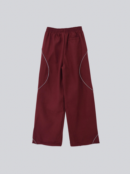 stitch line wide pants