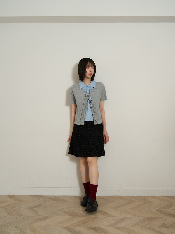 polka dot  midi skirt