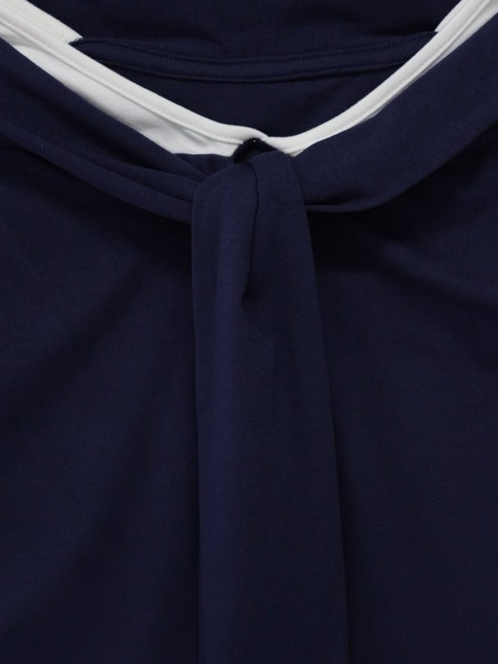 off shoulder twist ribbon top