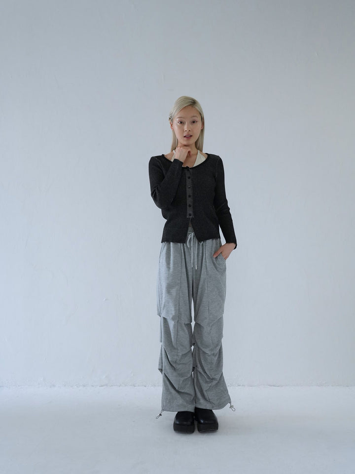 【 10月上旬発送予定 】layered rib knit top