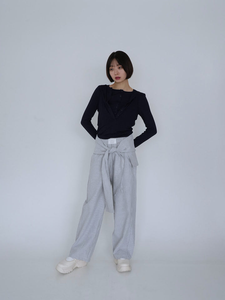 cutout layered tee