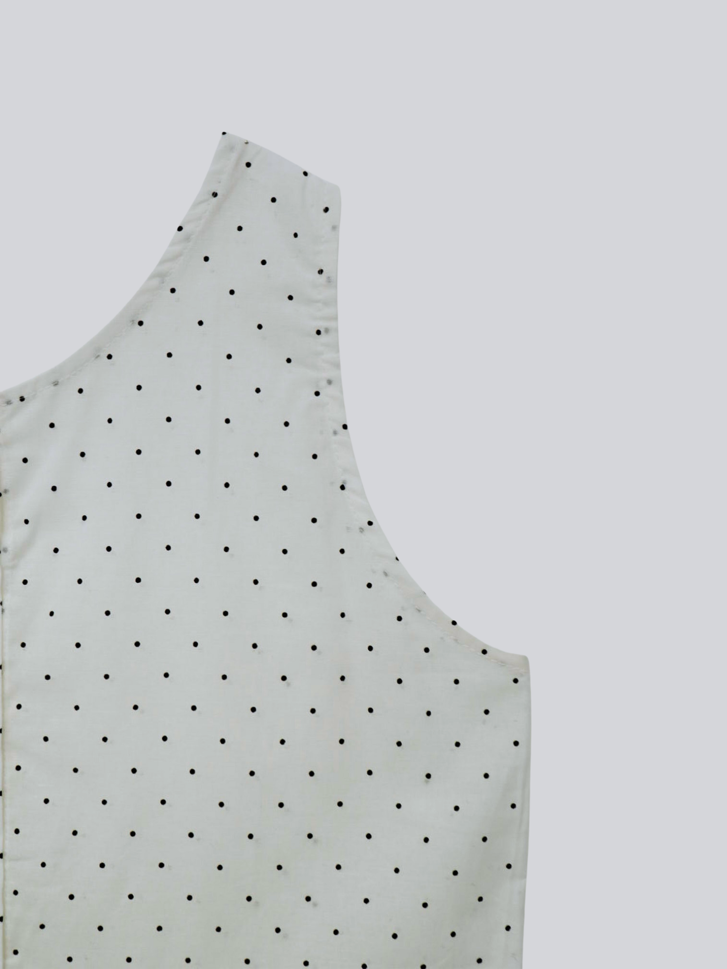 dot sleeveless blouse set