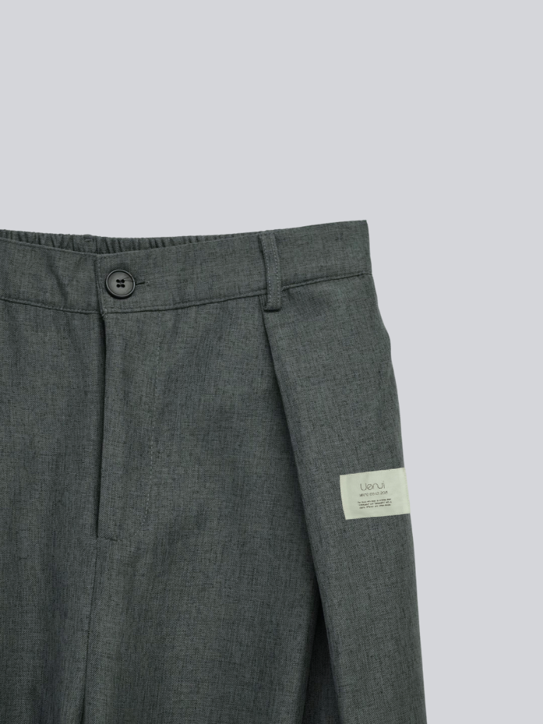 pleated wide leg trousers