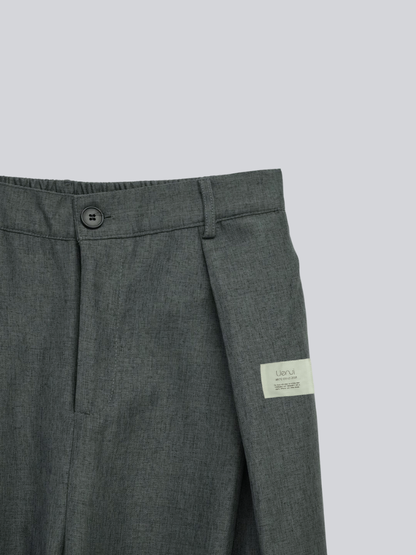 pleated wide leg trousers