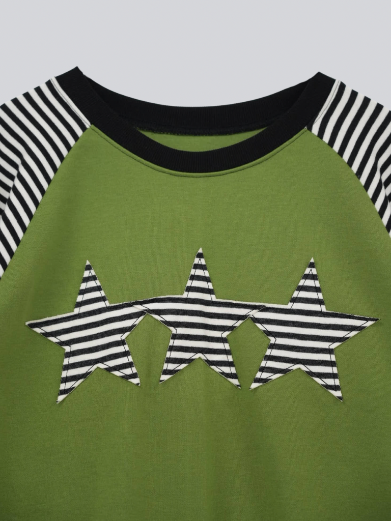 star patch border sweat