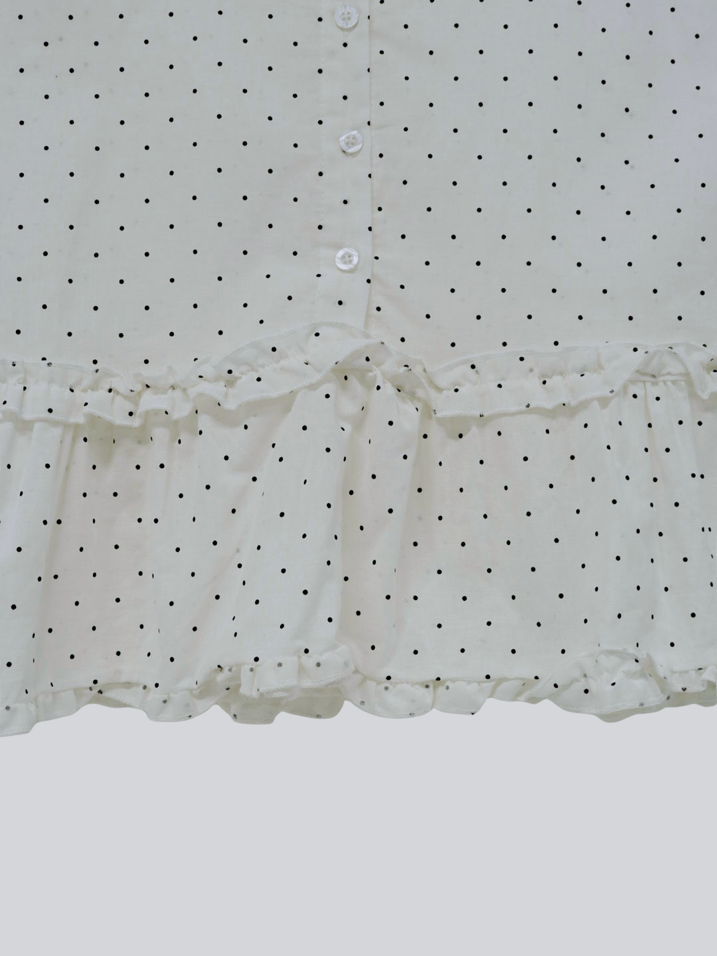 dot sleeveless blouse set