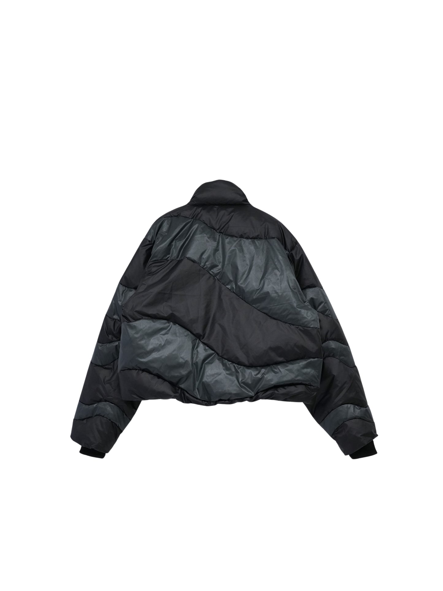 wave bicolor down jacket