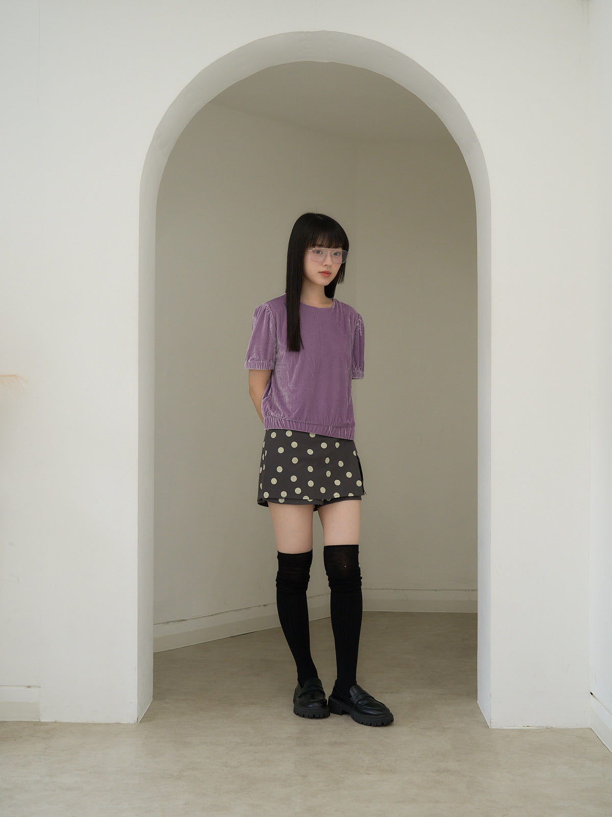 dot print culotte