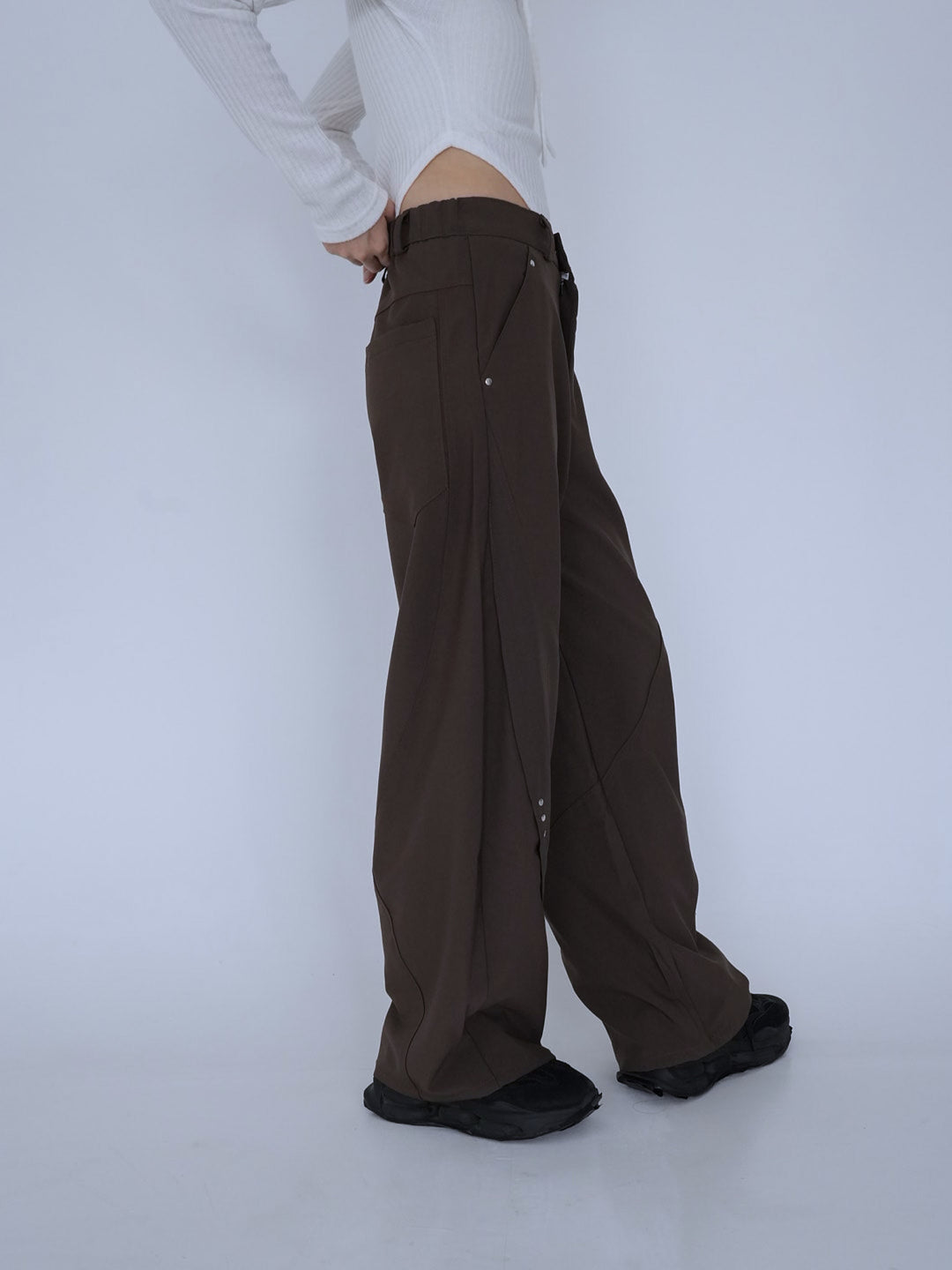 【8月29日発送予定】stitched wide pants