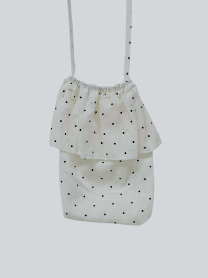 dot sleeveless blouse set