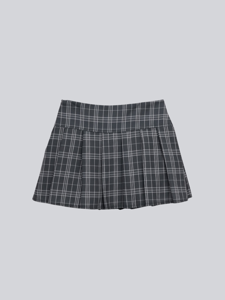 3piece check jacket and skirt