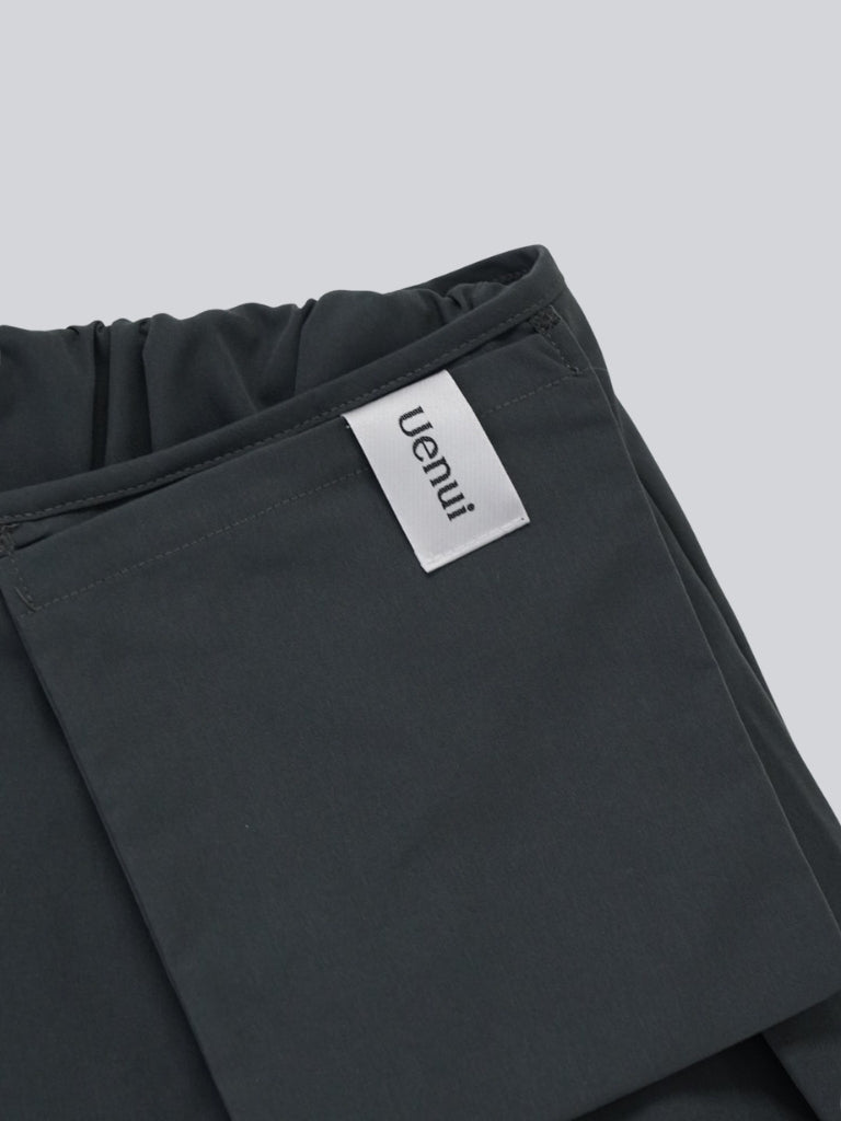 pleated wrap pants
