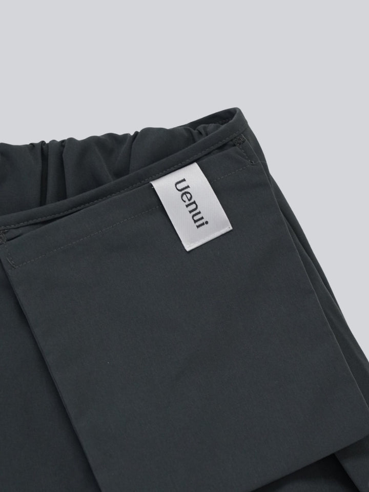 pleated wrap pants