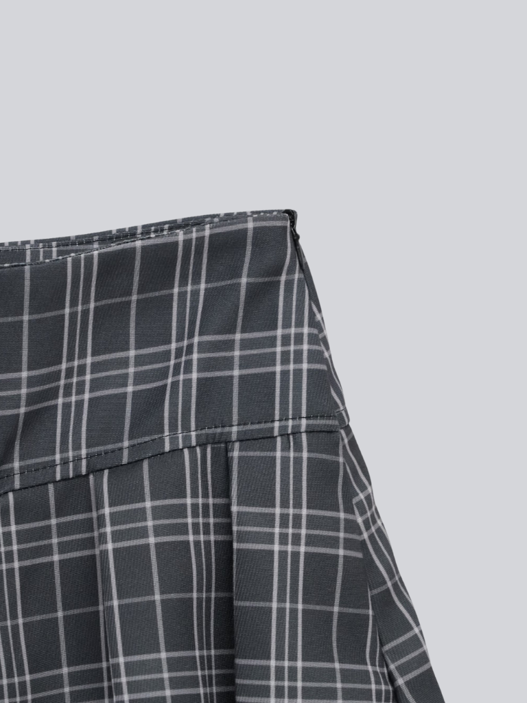 3piece check jacket and skirt