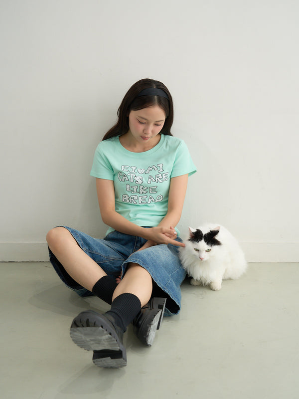 logo crop tee