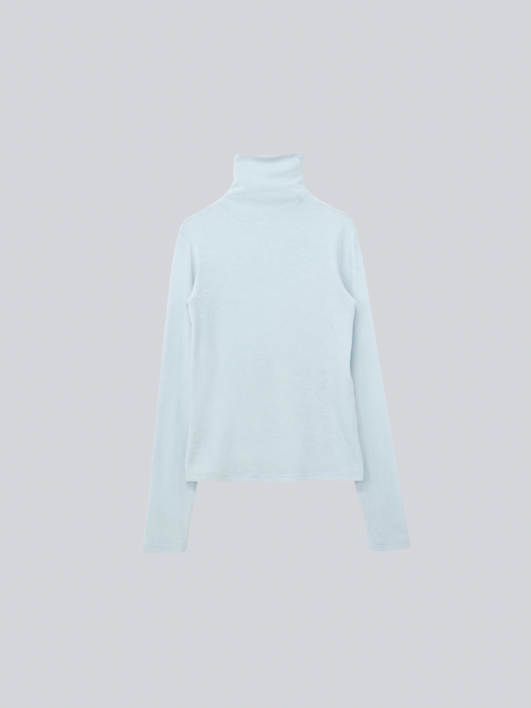 button high neck knit