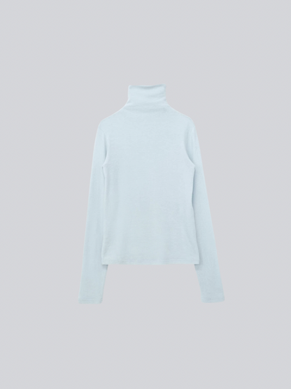 button high neck knit