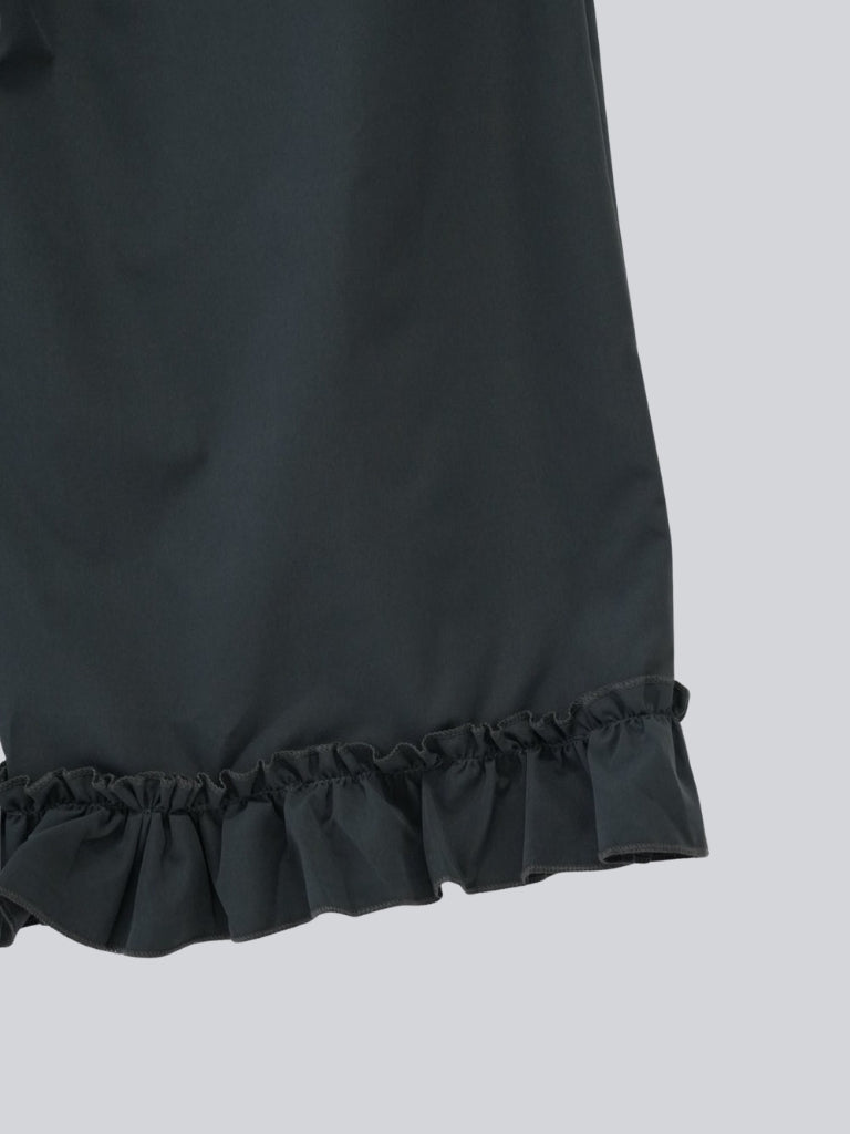 pleated wrap pants