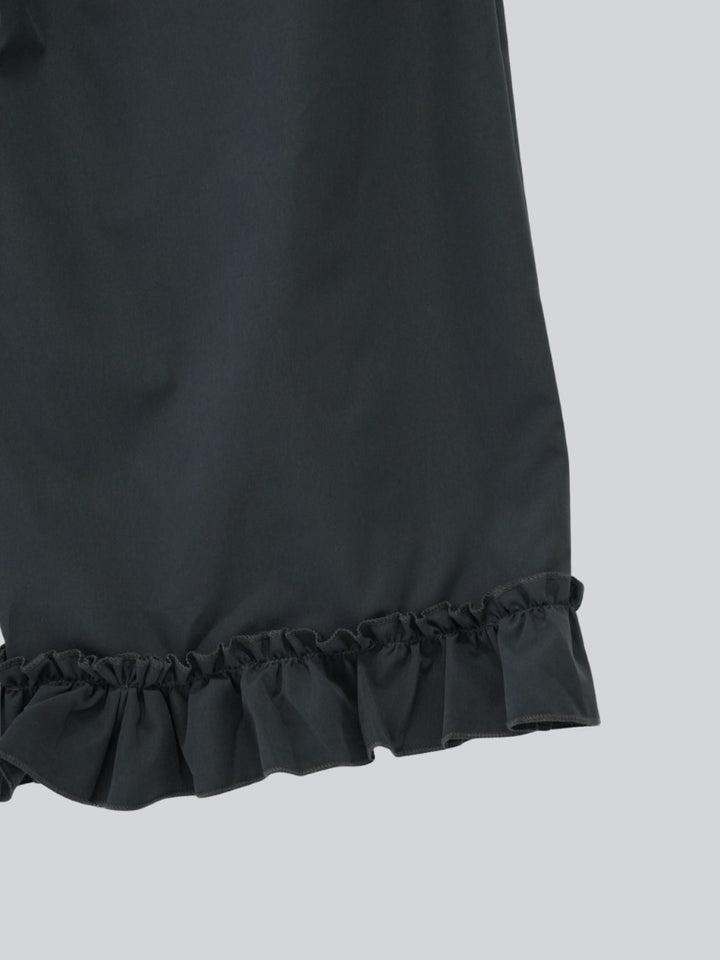 pleated wrap pants
