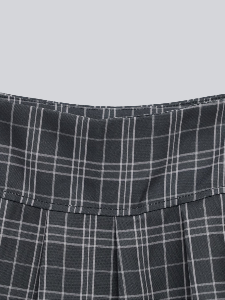 3piece check jacket and skirt