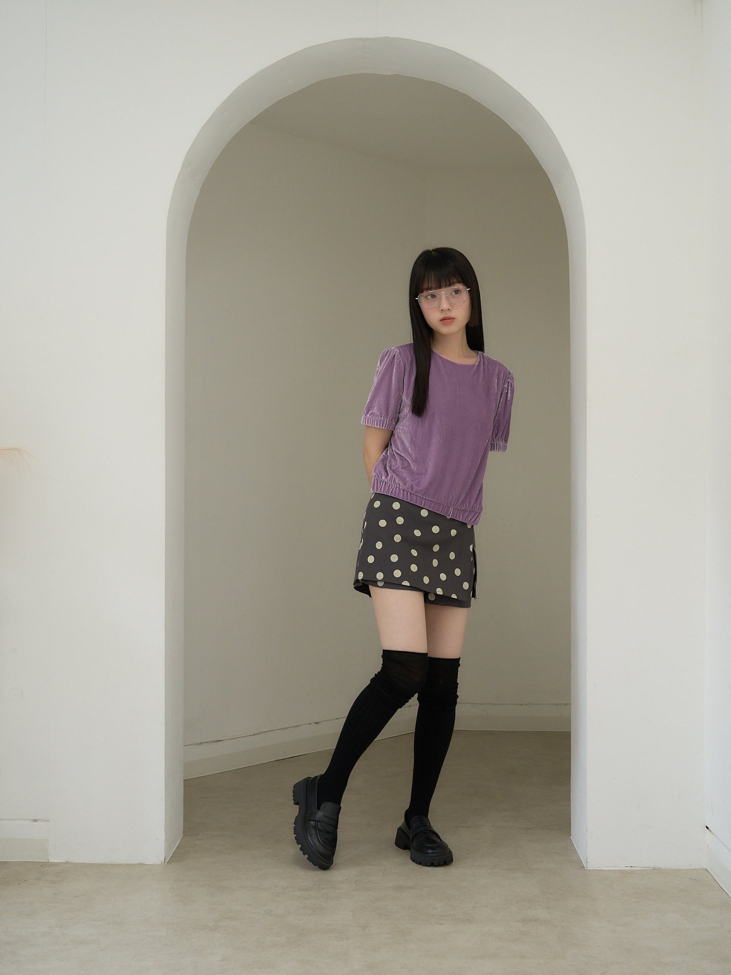 dot print culotte