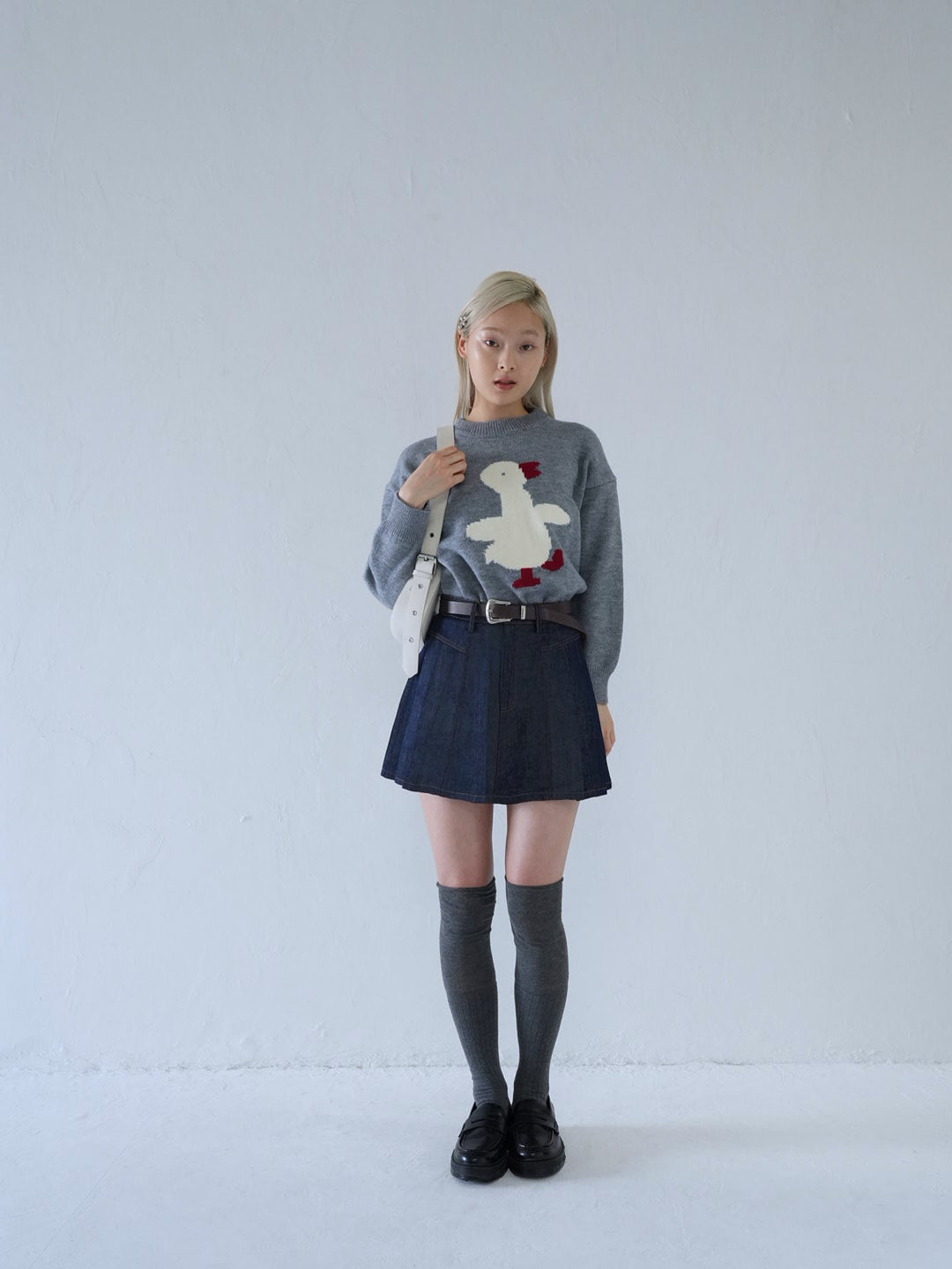 【 10月上旬発送予定 】duck knit sweater