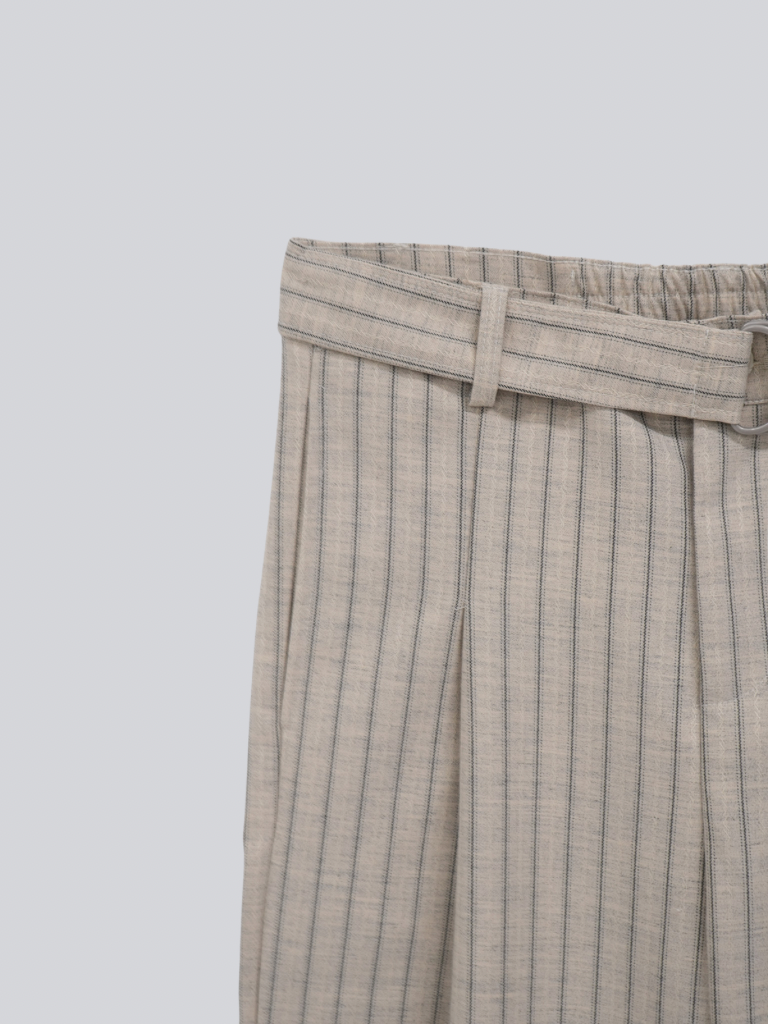 stripe wide pants