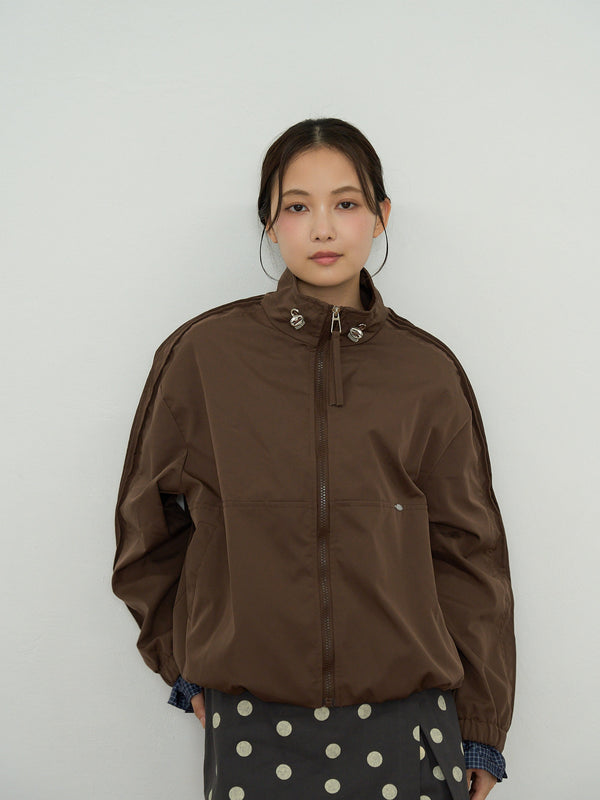 stand collar blouson