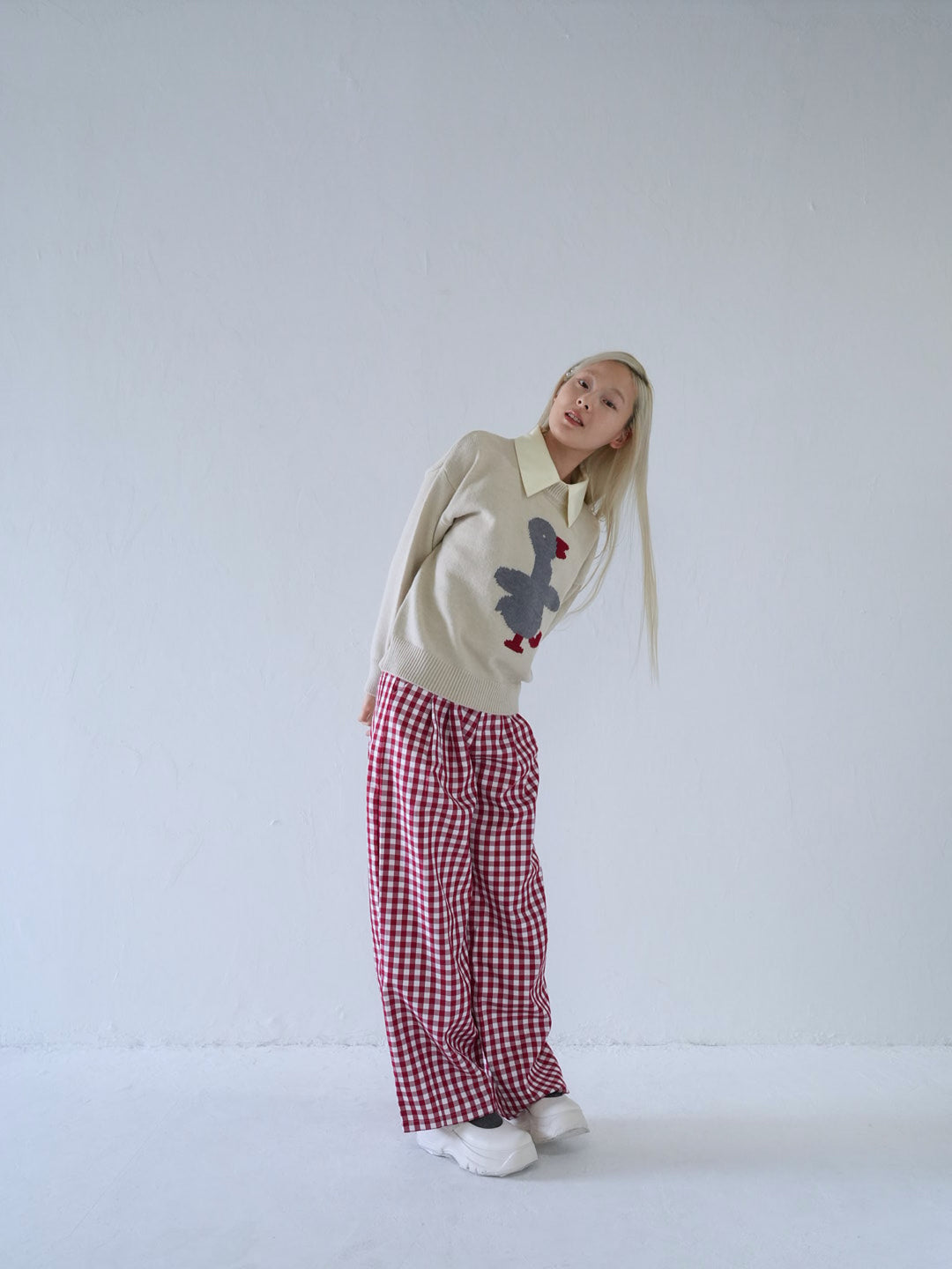 【 10月上旬発送予定 】duck knit sweater