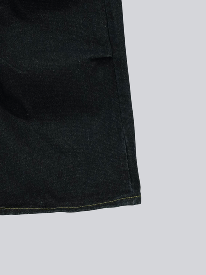 dark denim cargo pants